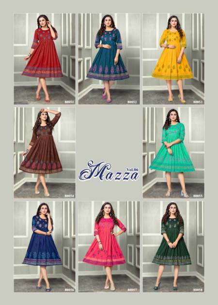Mayra Maaza 6 Ethnic Wear Wholesale Anarkali Kurti Catalog
